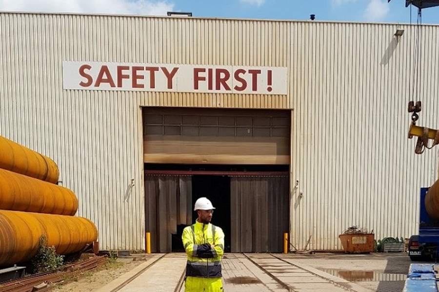 Havenwerk constructie windturbine